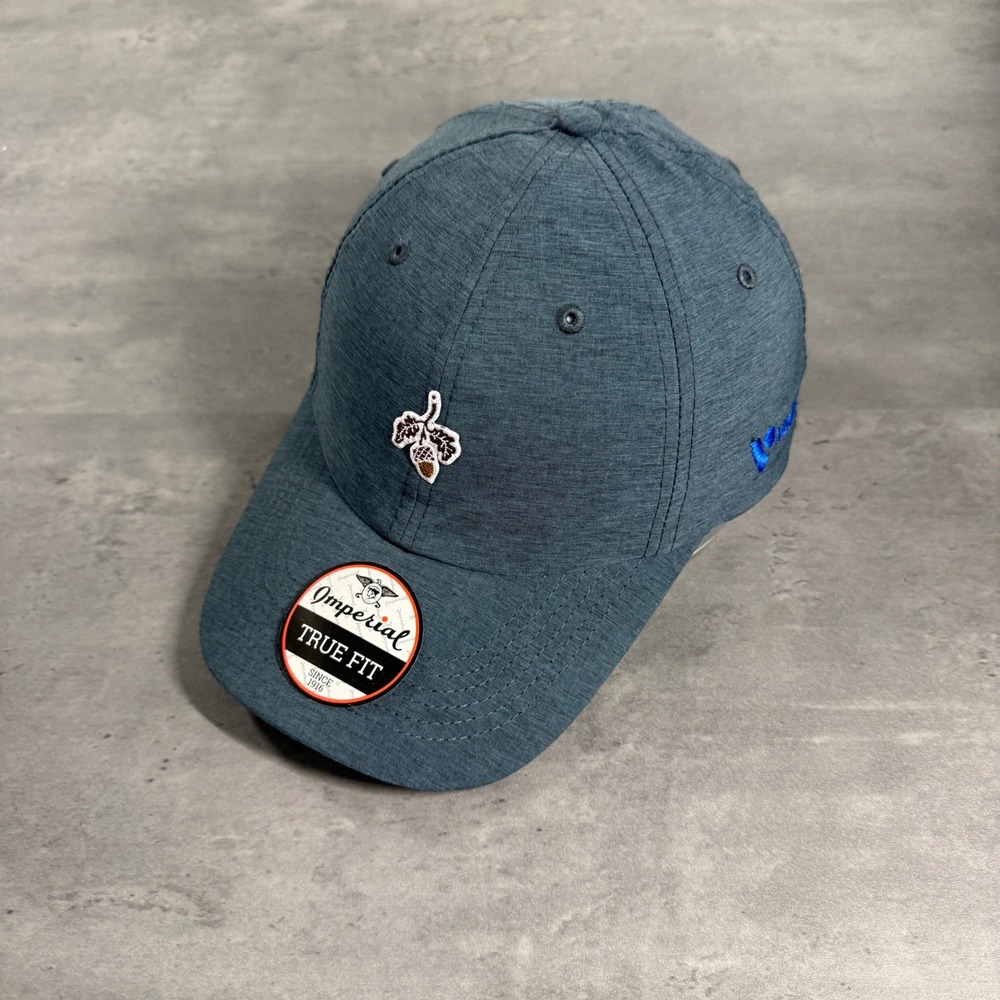 Imperial Bluejack National Performance‎ Hat Heather Blue Acorn Logo Adjustable